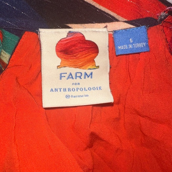 Farm Rio Anthropologie Rainbow Shimmer Maxi Dress S - Picture 8 of 8